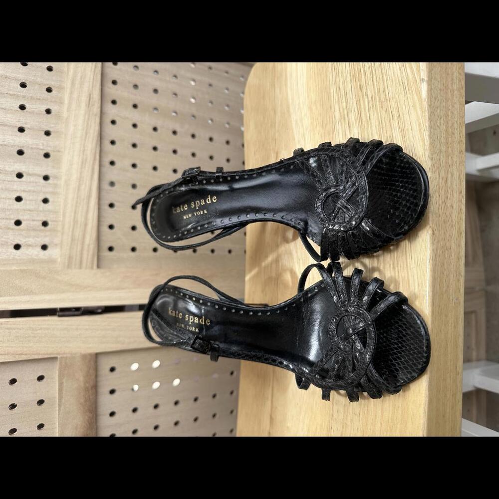 Kate Spade Black Heels Sz 8
